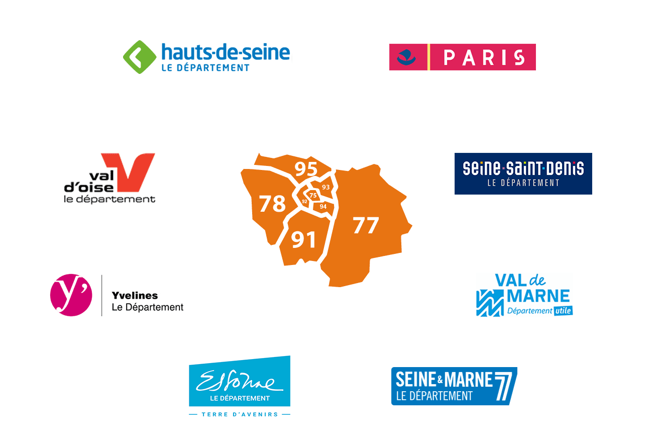 Départements Région Ile de France